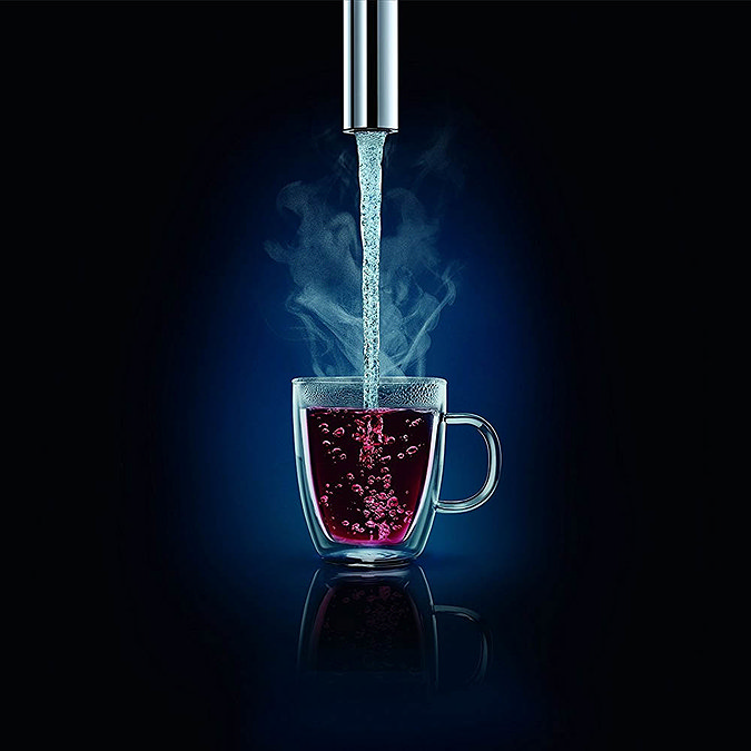 Grohe Red 2.0 Duo Instant Boiling Water Kitchen Tap and L Size Boiler - SuperSteel - 30340DC1 Stand