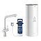 Grohe Red 2.0 Duo Instant Boiling Water Kitchen Tap and L Size Boiler - SuperSteel - 30340DC1 Large 