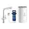 Grohe Red 2.0 Duo Instant Boiling Water Kitchen Tap and M Size Boiler - Chrome - 30341001 Large Imag
