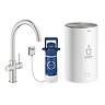 Grohe Red 2.0 Duo Instant Boiling Water Kitchen Tap and M Size Boiler - SuperSteel - 30058DC1 Large