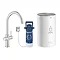 Grohe Red 2.0 Duo Instant Boiling Water Kitchen Tap and M Size Boiler - SuperSteel - 30058DC1 Large 
