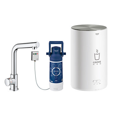 Grohe Red 2.0 Mono Pillar Instant Boiling Water Kitchen Tap and M Size Boiler - 30329001  Profile La