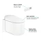 Grohe Sensia Arena Wall Hung Smart Toilet - 39354SH1  Standard Large Image