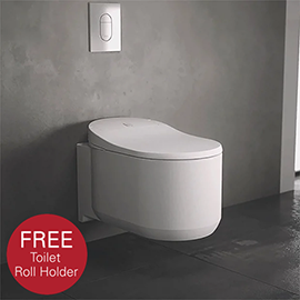 Grohe Sensia Arena Wall Hung Smart Toilet + FREE QUICKFIX TOILET ROLL HOLDER