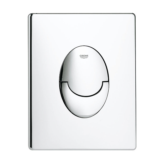 Grohe Skate Air WC Wall Flush Plate - Chrome - 38505000  Standard Large Image