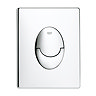 Grohe Skate Air WC Wall Flush Plate - Chrome - 38505000  Standard Large Image