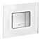Grohe Skate Cosmopolitan WC Wall Flush Plate - Chrome/daVinci Satin - 38845MF0 Profile Large Image