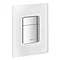 Grohe Skate Cosmopolitan WC Wall Flush Plate - Chrome/daVinci Satin - 38845MF0 Large Image