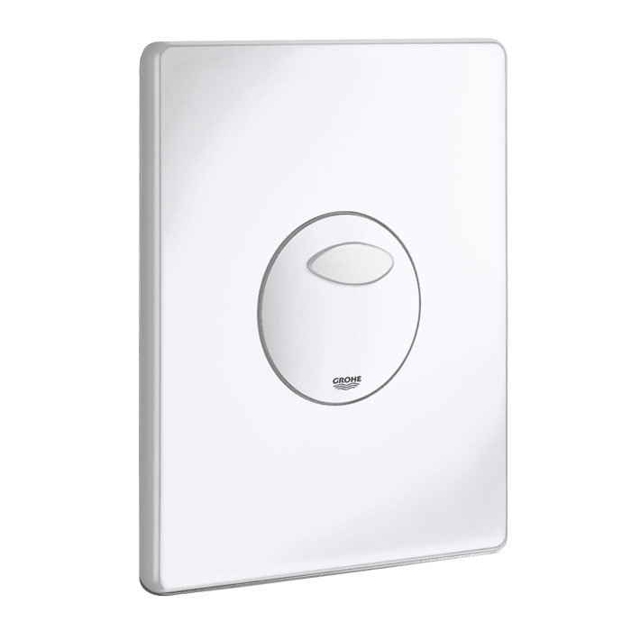 Grohe Skate Flush Plate - Alpine White - 38862SH0 Large Image