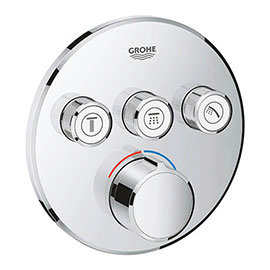 Grohe SmartControl Round 3 Outlet Concealed Mixer Trim - 29146000 Medium Image