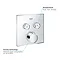 Grohe SmartControl Square 2 Outlet Concealed Mixer Trim - 29148000  Profile Large Image
