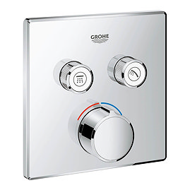 Grohe SmartControl Square 2 Outlet Concealed Mixer Trim - 29148000 Large Image
