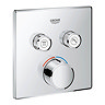 Grohe SmartControl Square 2 Outlet Concealed Mixer Trim - 29148000 Large Image
