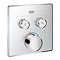 Grohe SmartControl Square 2 Outlet Concealed Mixer Trim - 29148000 Large Image