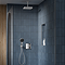Grohe SmartControl Square Concealed 2 Outlet Shower System with Ceiling Mounted Vitalio Comfort 250