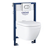 Grohe Solido 0.82m Frame / Euro Rimless Complete WC 5 in 1 Pack