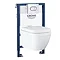 Grohe Solido 0.82m Frame / Euro Rimless Complete WC 5 in 1 Pack + FREE TOILET ROLL HOLDER Large Imag