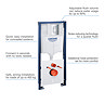Grohe Solido 1.20m 4 in 1 Set Low Noise Support Frame for Wall Hung WC - 39930000  Profile Large Ima