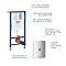 Grohe Solido 3 in 1 Set Support Frame for Wall Hung WC with Tectron Bau E - 39883000  Profile Large 
