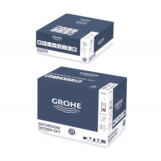 Grohe Solido Bau/Skate COMPLETE Wall Hung Bathroom Suite Newest Large Image