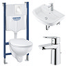 Grohe Solido Bau/Skate COMPLETE Wall Hung Bathroom Suite Large Image