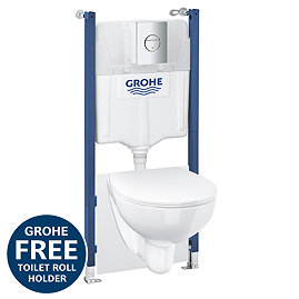 Grohe Solido Compact Bau Ceramic Rimless 5-in-1 Pack
