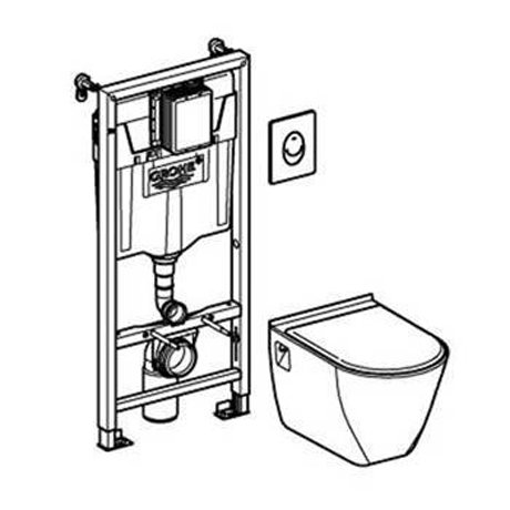 Grohe Solido Complete WC 5 in 1 Pack - 39371000  Profile Large Image