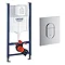 Grohe Solido Euro/Arena COMPLETE Wall Hung Suite (600mm Basin + Cosmo Smart Tap)  additional Large I