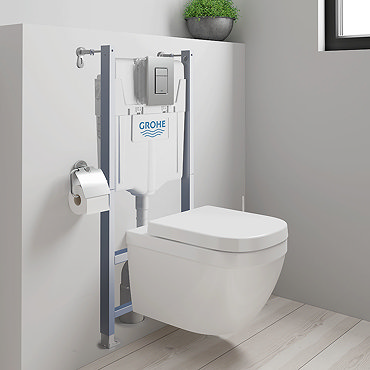 Grohe Solido Euro Ceramic Compact 5-in-1 Pack + FREE QUICKFIX TOILET ROLL HOLDER