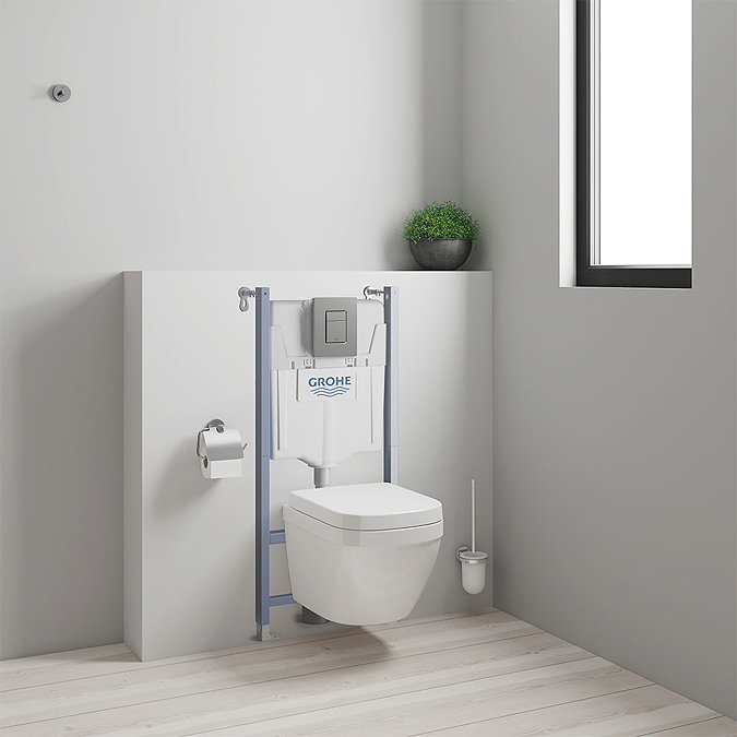 Grohe Solido Euro Ceramic Compact Rimless 5-in-1 Pack - 39890000  Feature Large Image