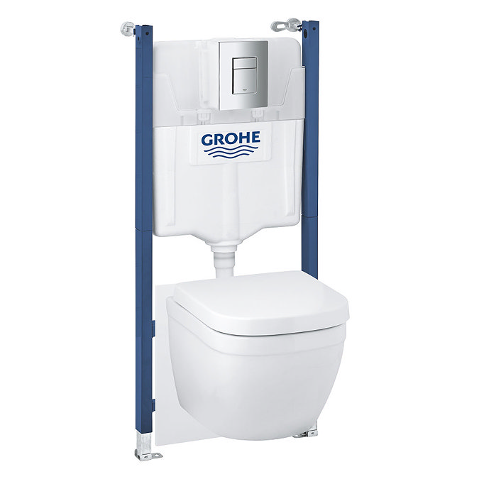 Grohe Solido Euro Ceramic Compact Rimless 5-in-1 Pack - 39890000 Newest Large Image