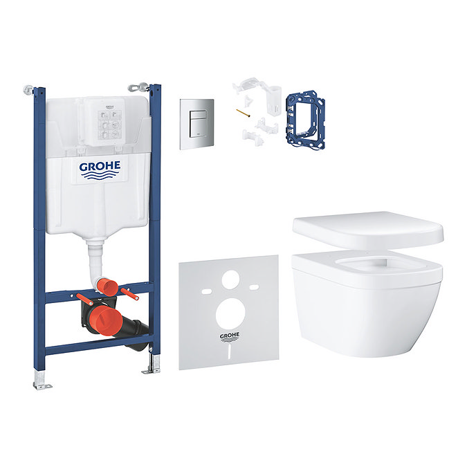 Grohe Solido Euro Ceramic Rimless 6-in-1 Pack - 39889000 In Bathroom Large Image