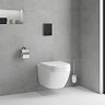 Grohe Solido Even Black Flush Plate / Euro Rimless Ceramic Complete WC 5 in 1 Pack