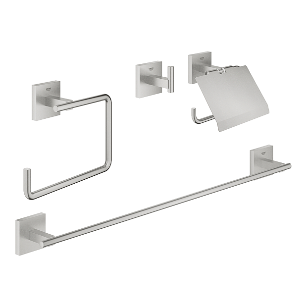 Grohe Star Cube 4-in-1 Accessories Set - Supersteel
