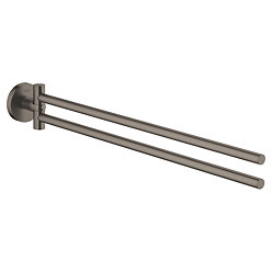 Grohe Start Double Towel Bar - Brushed Anthracite