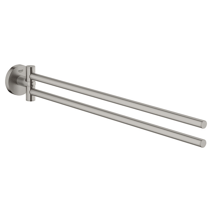Grohe Start QuickFix Double Towel Bar - Supersteel