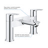 Grohe Start Edge Bath Filler - 25235001  Profile Large Image
