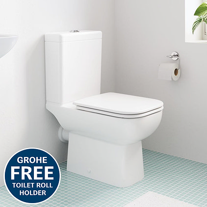 Grohe Start Edge Close Coupled Toilet with Soft Close Seat (Bottom Inlet)