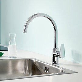 Grohe QuickFix Start Edge Single Lever Kitchen Sink Mixer