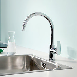 Grohe QuickFix Start Edge Single Lever Kitchen Sink Mixer