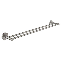Grohe Start QuickFix Double 600mm Towel Rail - Supersteel