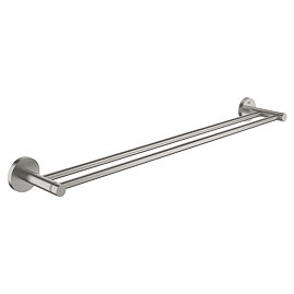 Grohe Start QuickFix Double 600mm Towel Rail - Supersteel