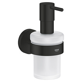 Grohe Start QuickFix Soap Dispenser with Holder - Matt Black