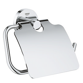 Grohe Start QuickFix Toilet Paper Holder with Cover - Chrome