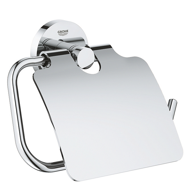 Grohe Start QuickFix Toilet Paper Holder with Cover - Chrome
