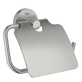 Grohe Start QuickFix Toilet Paper Holder with Cover - Supersteel