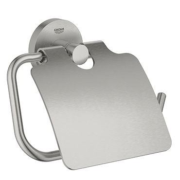 Grohe Start QuickFix Toilet Paper Holder with Cover - Supersteel