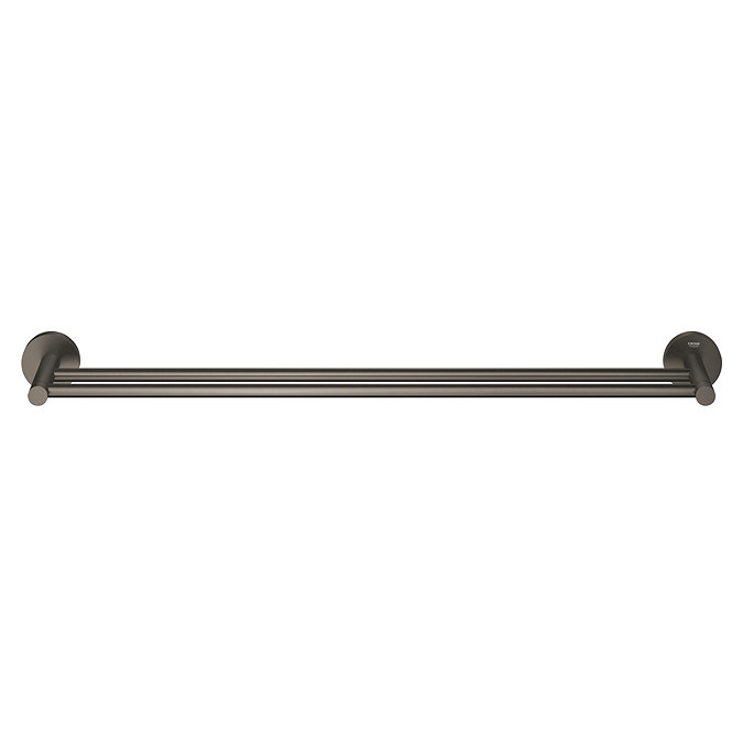 Grohe Start QuickFix Double 600mm Towel Rail - Brushed Anthracite