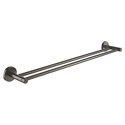 Grohe Start QuickFix Double 600mm Towel Rail - Brushed Anthracite