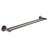 Grohe Start QuickFix Double 600mm Towel Rail - Brushed Anthracite